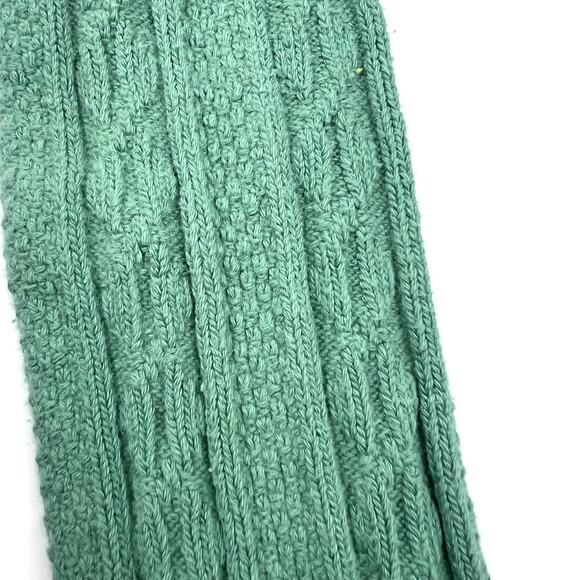 Mini Boden Green Cable Knit Footless Tights Leggings - Picture 3 of 5